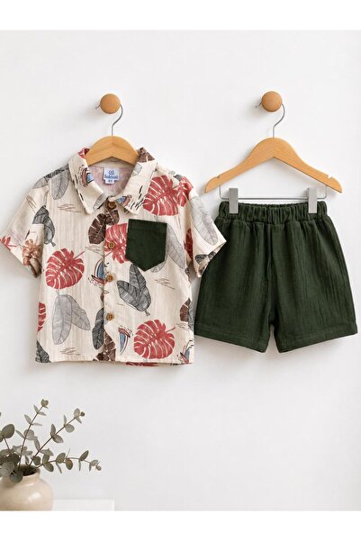 Miniminnakkidswear Baby Boy Top and Bottom Colorful Set 6-18 Months