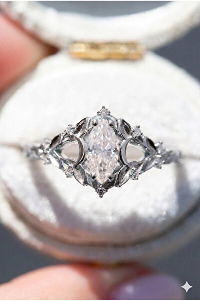 Sahira Jewelry Sarılan El Ayarlanabilir Ölçü Gümüş Kaplama Kadın Yüzük