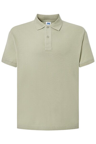 JHK Tricou polo bărbătesc Milan, bumbac 100%, verde pal