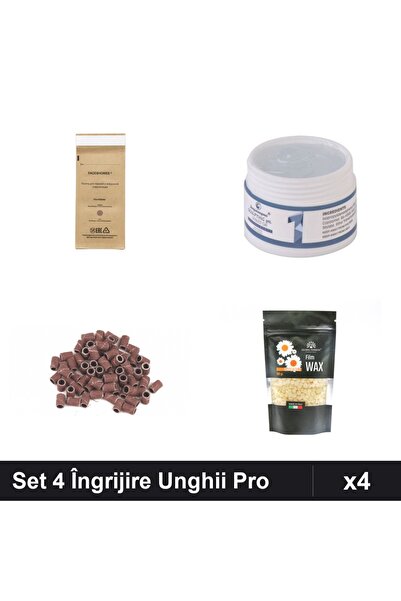 Makeup Set 4 Îngrijire Unghii Profesională - Gel UV FSM, Smirghel, Pungi Ster...
