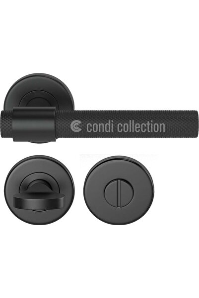 Condi Collection 2011 مقبض باب من الفولاذ المقاوم للصدأ باللون الأسود الثابت