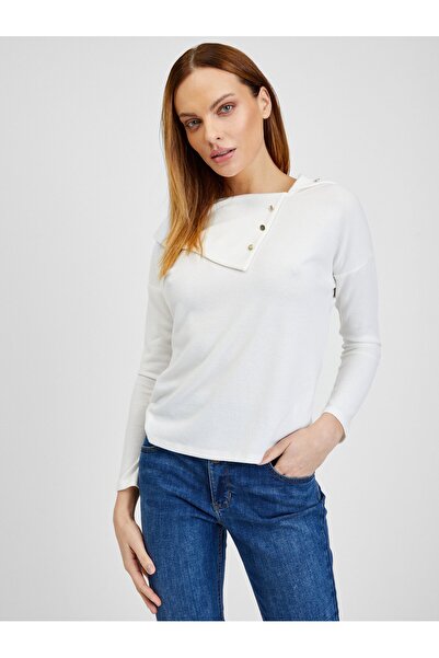 ORSAY White women's T-shirt with decorative details