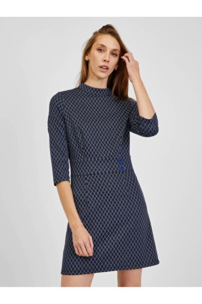 ORSAY Dark blue women's patterned dress