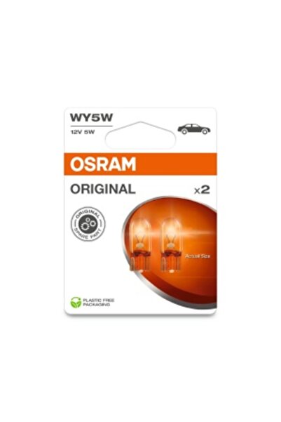 Aftermarket Set 2 Becuri 12V WY5W Chihlimbar Blister Original Osram