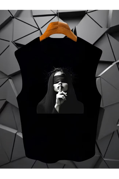Joetsu Men's oversized crew neck sleeveless t-shirt - longline