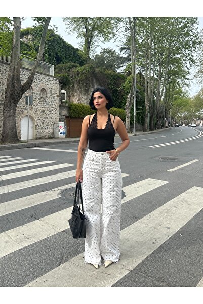 MY LİKA Δαντελένια μπλούζα κορμάκι halter