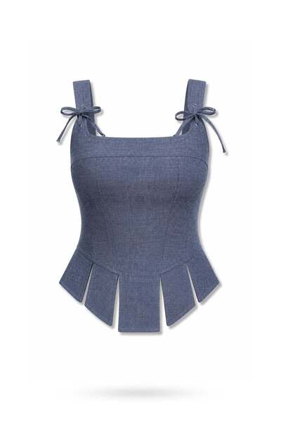 5in1Canpolat Denim Blue Rosalie Bustier