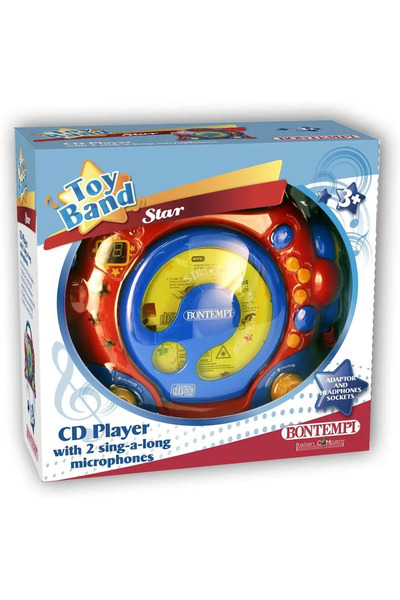 Bontempi Φορητό CD Player με 2 μικρόφωνα και αντάπτορα