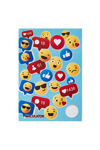 Zumzeria Blocnotes A5 cu design emoji și hârtie de țesut - 40 de foi
