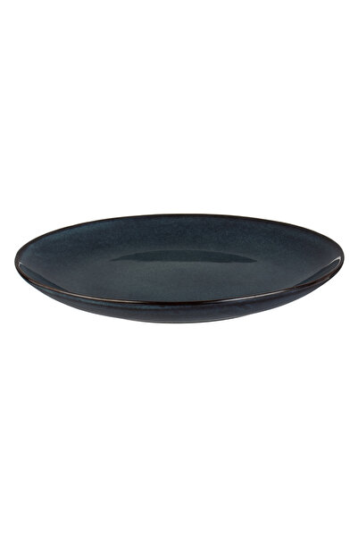Zumzeria Black Blue Plate "Glaze" Ceramic for Fruits Ø26.5cm