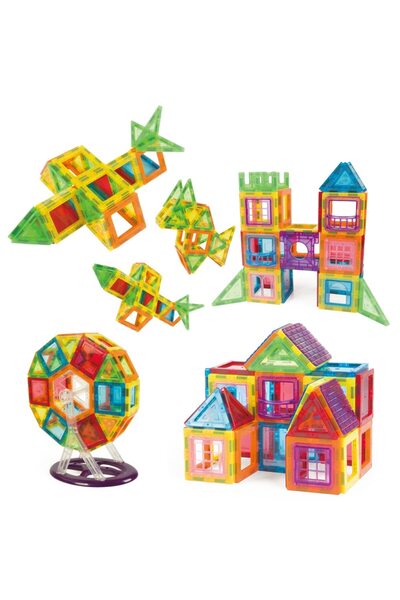 KidProtect Set Constructie Blocuri Magnetice Copii Mag Hero Big 70 buc, Asamb...