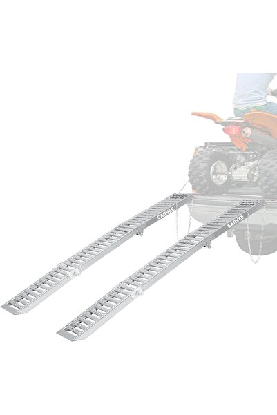 Garvee 6 ft Folding Loading Ramps (2-Pack) - 1000 Lb Capacity Heavy Duty Stee...