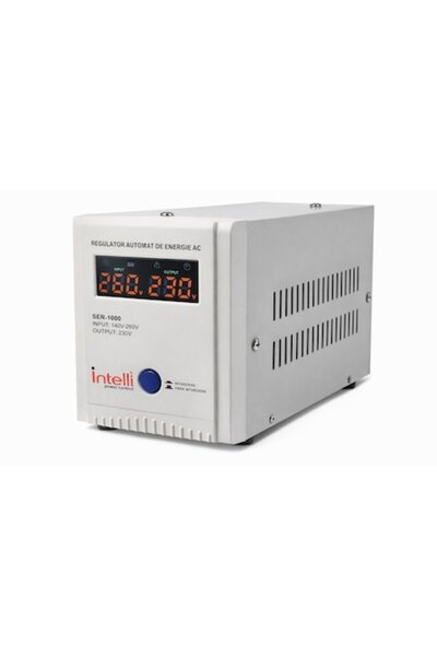 Intelli Automatic Voltage Stabilizer SER-1000, 1000VA, 140–260V, 230V Output,...