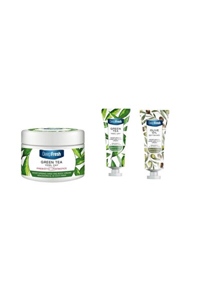 Deep Fresh Deep Fresh Hand and Body Cream Package: Green Tea Cream 250 ml + G...