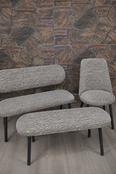 kılıfteks Bench ve Puf Takımı Kılıf Seti - 2 Sandalye, 1 Bench, 1 Puf Örtüsü