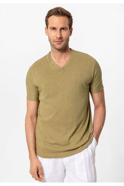 S13 Store Basic V Yaka T-shirt