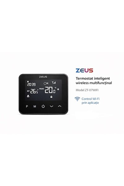 ZEUS Termostat programabil Wi-Fi ZT-07WF, control inteligent, programare săpt...