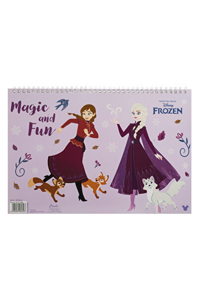 Zumzeria Bloc de desen spiralat cu copertă Frozen 2 Elsa și Anna 33x23cm - 40F