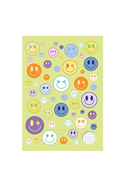 Zumzeria Caiet de matematică cu model emoji A4 - 100 de foi