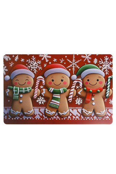 Zumzeria Christmas Plate Holder with Gingerbread Man Design 43.5x28.5cm