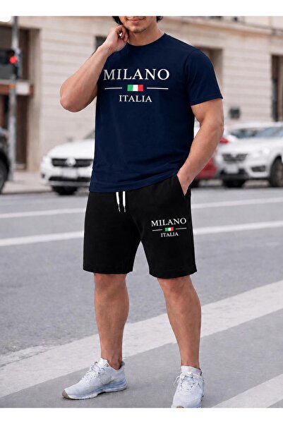 zeag Mi̇lona Printed Shorts T-Shirt Set