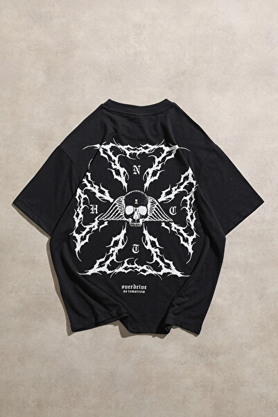 Overdrive Tricou unisex supradimensionat No Tomorrow Chopper din material tip...
