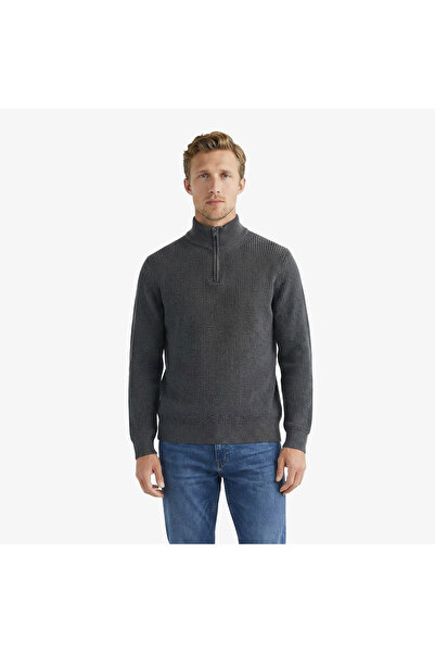 Nautica Erkek Gri Classic Fit Kazak