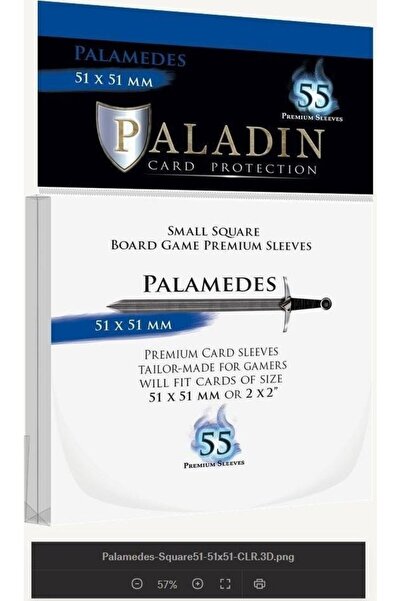 Board&Dice Paladin Card T-Shirts - Palamedes (51x51mm)