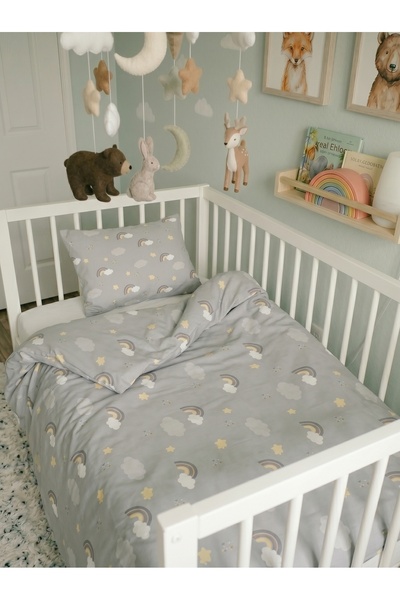 ELİTE COLLECTİON Baby Bedding Set 3-Piece Set |   100X150 Cm, Zippered, Hypoa...