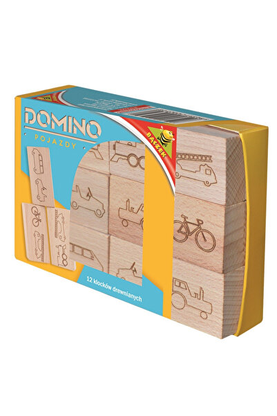 baczek Domino din lemn - vehicule