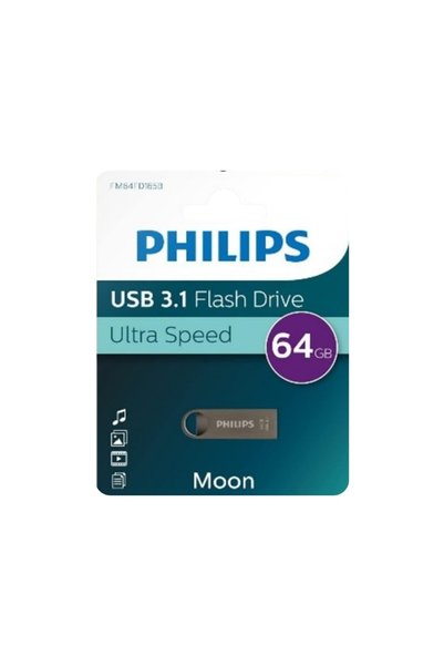 Philips Flash Bellek 64GB USB 3.1 Metal - Ultra Hızlı 100-150Mb/Sn