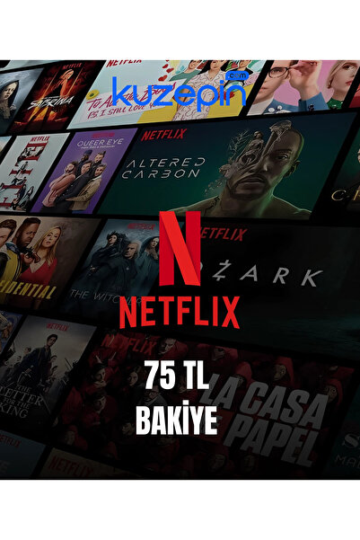 kuzepin Netflix Hediye Kart 75 TL