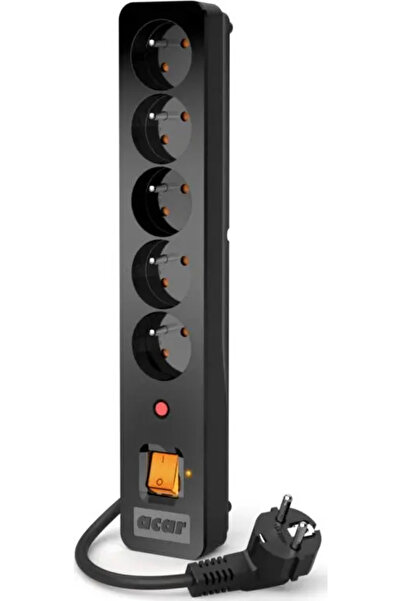 Acar Ltd Prelungitor Acar X5 anti-supratensiune 5 prize 1.5 m negru (W0179)