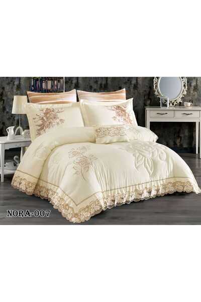 ALMIAAD Nefirin Bridal Lace Bedspread Victorian Style Elegant Design 230X250