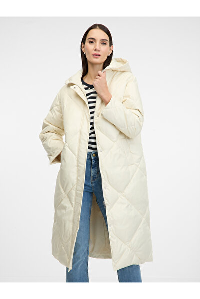 ORSAY Cream quilted down coat