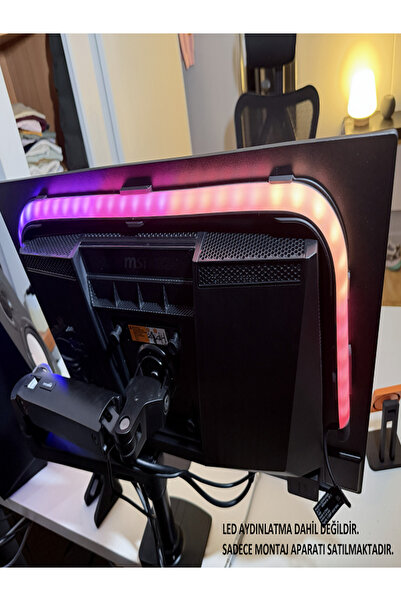 Zaru Concept Hue Gradient Lightstrip Uyumlu 24 ve 27 İnç Monitör Arkası Monta...