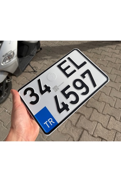 ABAGlobal QR KODLU STANDART MOTOR PLAKASI