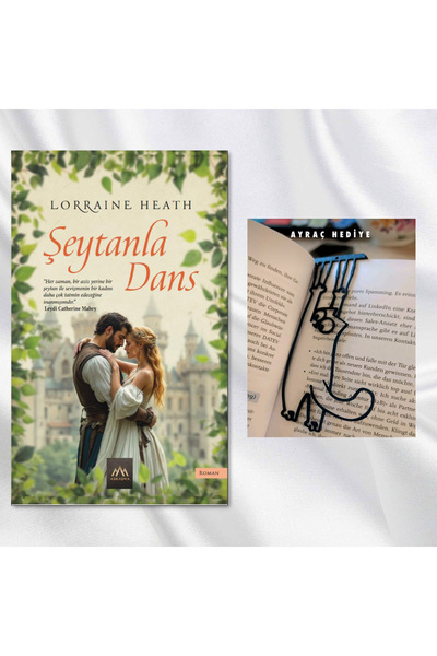 Arkadya Yayınları Dance with the Devil / Bookmark with Swinging Cat Figure Gift