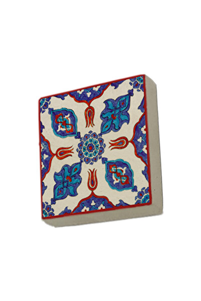 Sadrazam Osmanlı İznik Çini Deseni (Rüstem Paşa Camii) Baskılı Taş Magnet 5x5...