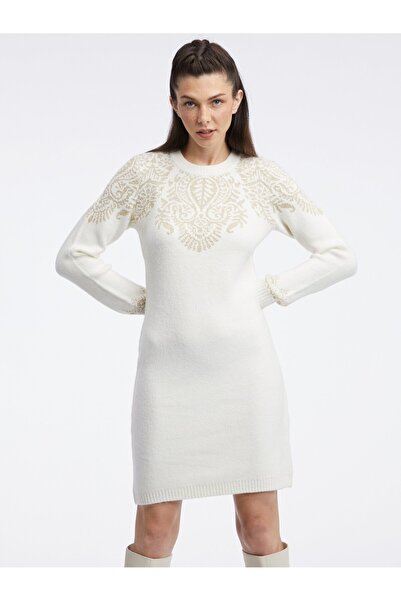ORSAY Cream women's sweater dress
