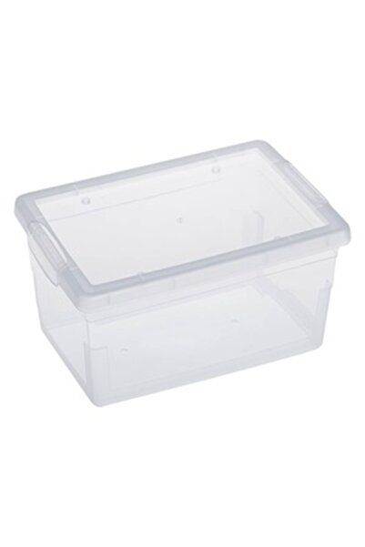 Zumzeria Cutie de depozitare transparentă din plastic cu capac 2L