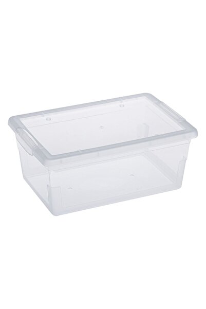 Zumzeria Transparent Plastic Storage Box with Lid 9L