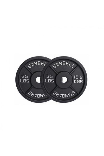 Champ Kit Weightlifting Iron Plates Compatible with Standard Bars in Multiple...
