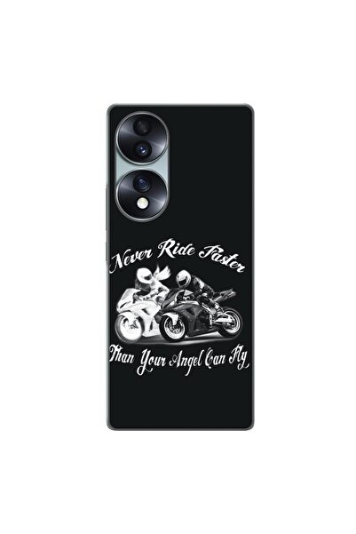 OEM Husa compatibila cu Honor 70 Silicon Gel Tpu Model Never Ride Faster