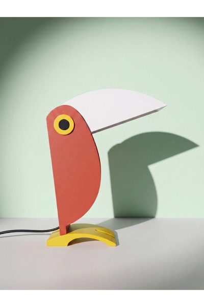 VARNO HOME Decorative Bird Figured Children's Room, Living Room Table Lamp