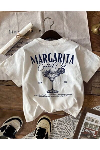 LELVANİ Margarita Koktel Club Printed Crewneck Unisex T-Shirt