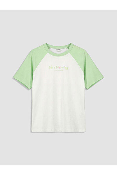 LC Waikiki Text Printed Girls' T-Shirt