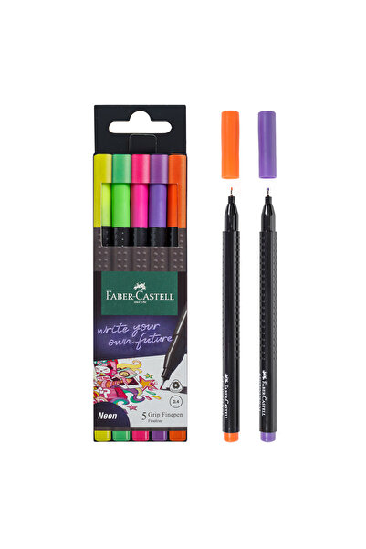 Faber Castell Fineliner Set in Different Colors - 5pcs