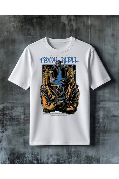 COMVİCHO Total Rebel Astronaut Printed Oversize T-Shirt
