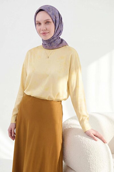 Silk Home وشاح ناعم رومي باستيل بنفسجي 90x90